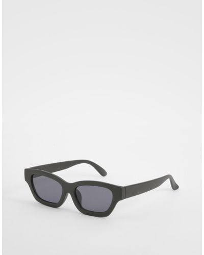 Boohoo Black Cat Eye Sunglasses - Gray