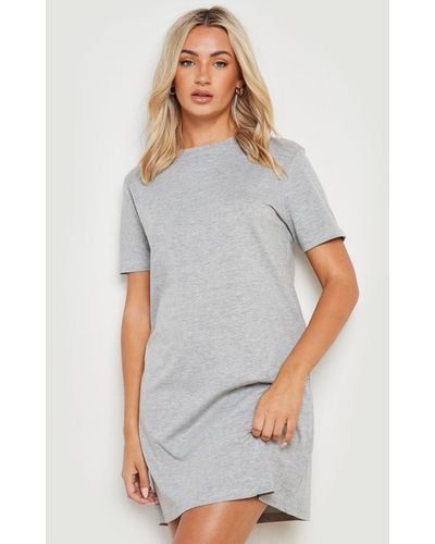 Gray tee shirt dress 2025