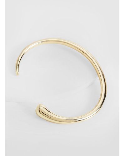 Boohoo Gold Cuff Bracelet - Metálico