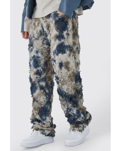 BoohooMAN Tall Camouflage Hose - Blau