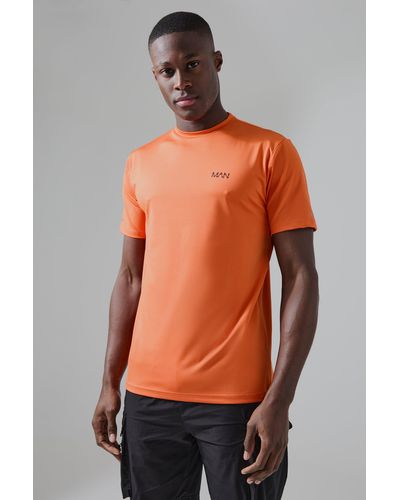 Boohoo Camiseta Man Active Resistente - Naranja