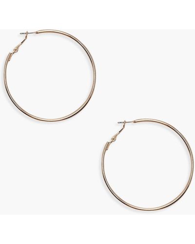 Boohoo Pendientes De Aro De 6 Cm - Metálico