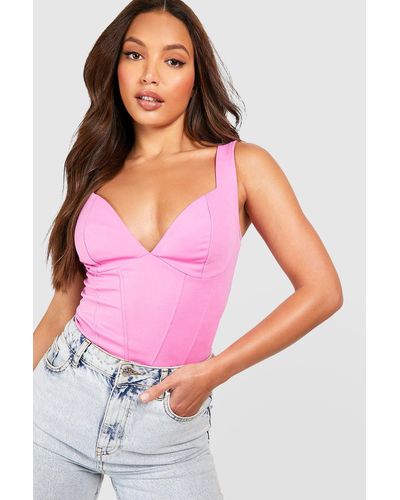 Boohoo Tall Corset Top - Pink