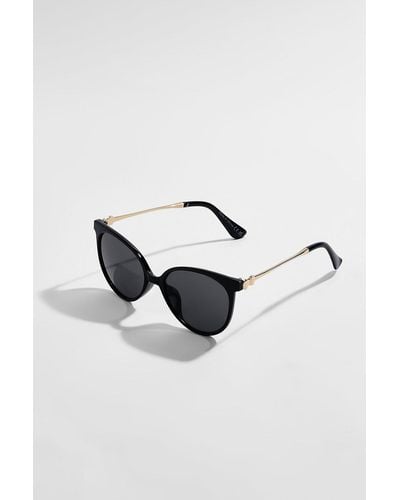 Boohoo Aviator Metal Leg Sunglasses - Blue