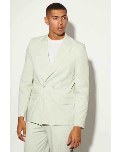 Boohoo Relaxed Suit Jacket - White