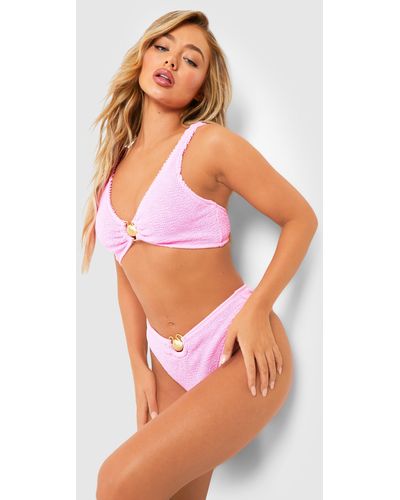 BELLA NOTTE Magic of the Night Pink Metallic High Waist Bikini