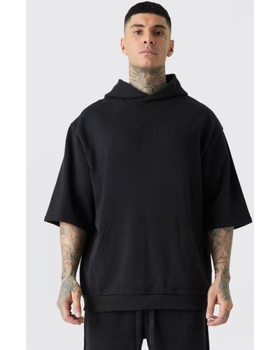 Designer short top sleeve hoodie