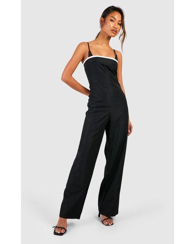 Vila strappy jumpsuit in black