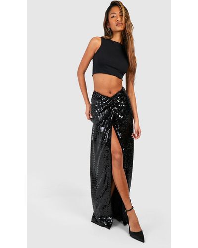 Tall Rib Twist Knot Asymmetric Crop Top