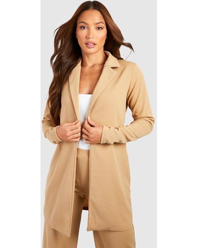 Khaki top longline blazer