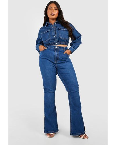 Boohoo Flare and bell bottom jeans for Women