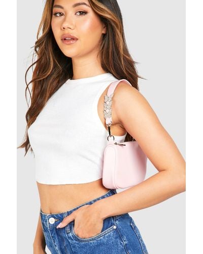 Boohoo Bolso De Hombro Con Detalle De Mariposa - Neutro