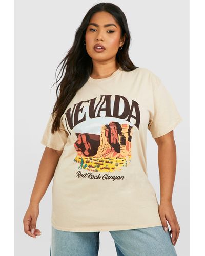 Boohoo Plus Nevada Oversized T-Shirt - Neutro