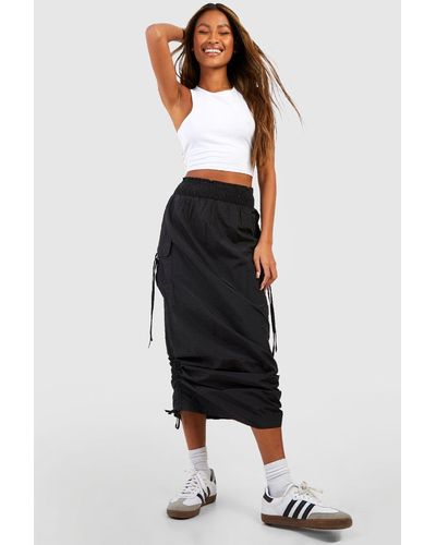 Black Mid-length skirts for Women | Lyst Canada