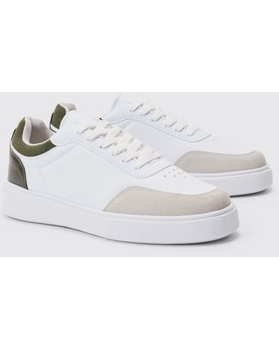 BoohooMAN Chunky Sole Sneaker In White