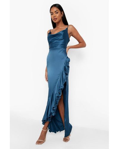 Satin Ruffle Dresses for Women - Up to 85% off | Lyst - Page 3