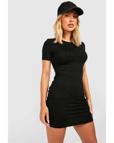 Boohoo Basics Short Sleeve Mini Dress - Black