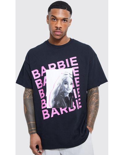 Boohoo Oversized Barbie License T-shirt - Blue