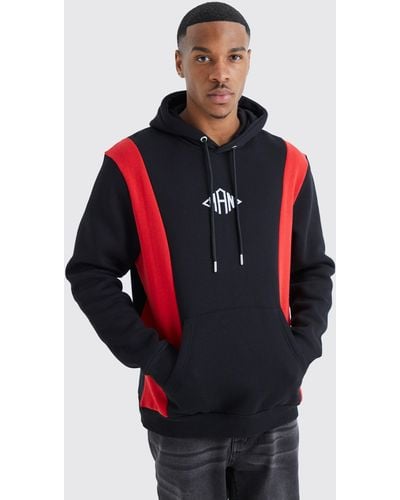 Men color deals black hoodie