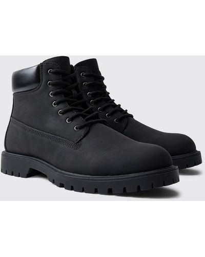 BoohooMAN Stiefel - Schwarz