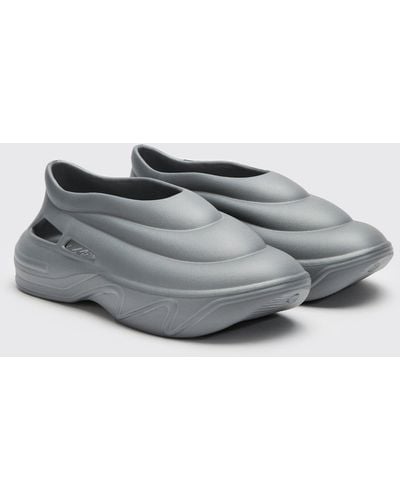 BoohooMAN Moulded Runner - Gray