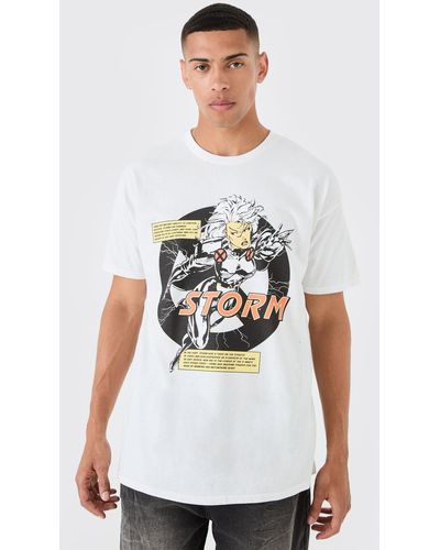 Boohoo Oversized X-men Storm License T-shirt - White