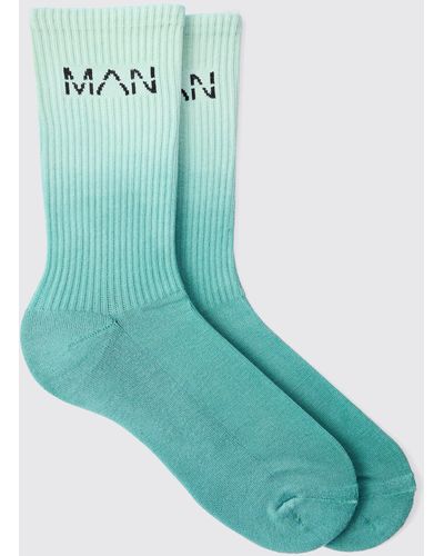 BoohooMAN Man Active Ombre Socks - Blue