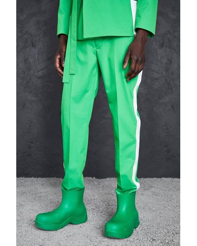 BoohooMAN Skinny Suit Trousers - Green