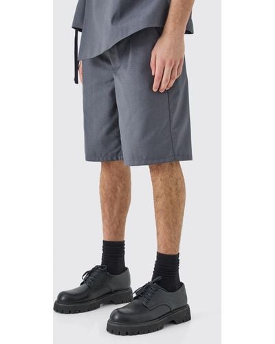 BoohooMAN Tailored Shorts - Black