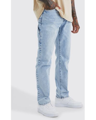 BoohooMAN Relaxed Fit Jeans - Blue