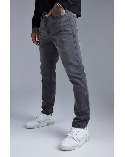 BoohooMAN Slim Fit Jeans - Grey