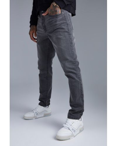 BoohooMAN Slim Fit Jeans - Gray