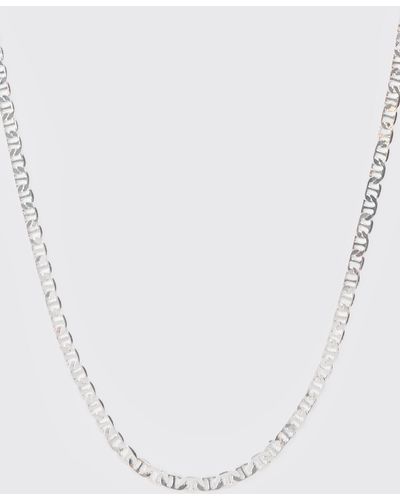 BoohooMAN Chain Necklace - White