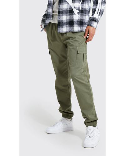 BoohooMAN Tall Slim-Fit Cargo-Hose - Mehrfarbig