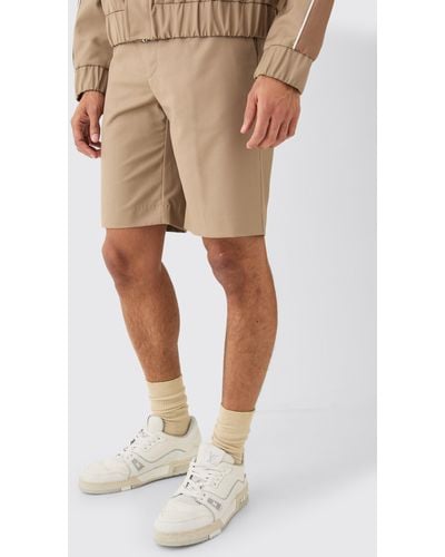 BoohooMAN Tailored Shorts - Natur