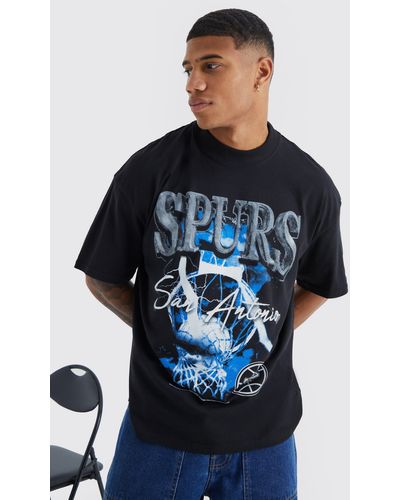 boohooMAN Mens Indiana Pacers NBA License T Shirt - Black