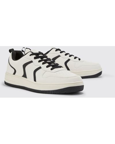 BoohooMAN Chunky Panel Detail Trainer - White