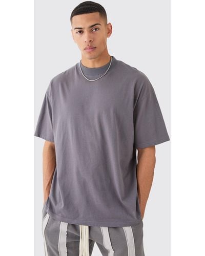 BoohooMAN Oversized Extended Neck T-shirt - Multicolor