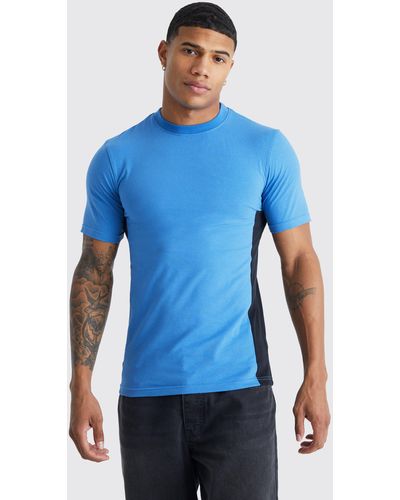 Colorblock T-shirt, Blue
