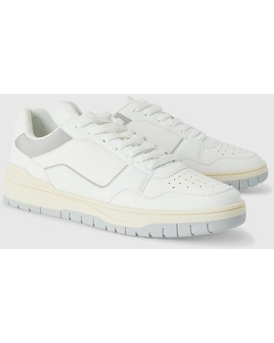 BoohooMAN Panel Detail Chunky Trainer - White