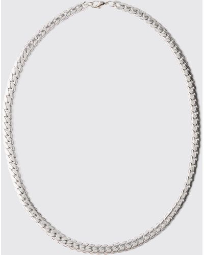 Boohoo Chunky Chain Necklace - White