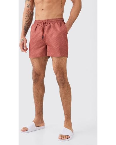 BoohooMAN Short Length Limited Edition Trunks - Red