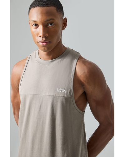 BoohooMAN Man Active X Andrei Gym Racer vest - Mehrfarbig