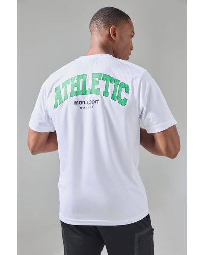 BoohooMAN Man Active Athletic Performance T-shirt - Grau