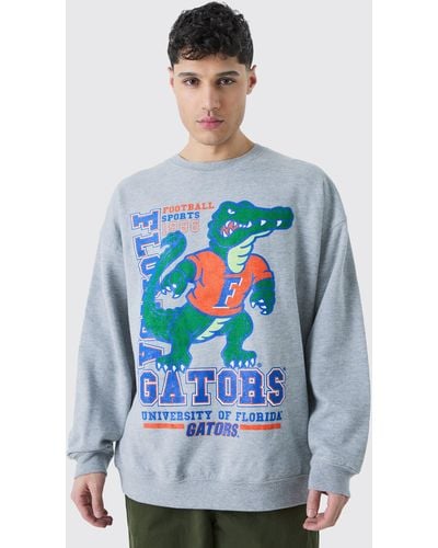 Boohoo Oversized Florida Gators License Sweatshirt - Blue
