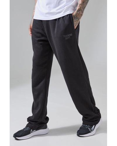 BoohooMAN Tall Active Relaxed Training Dept Jogger - Black
