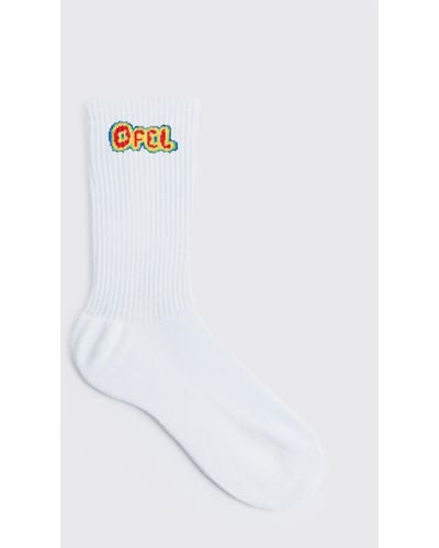 BoohooMAN Ofcl Heat Sense Logo Socks - Weiß