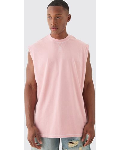 pink sleeveless shirts