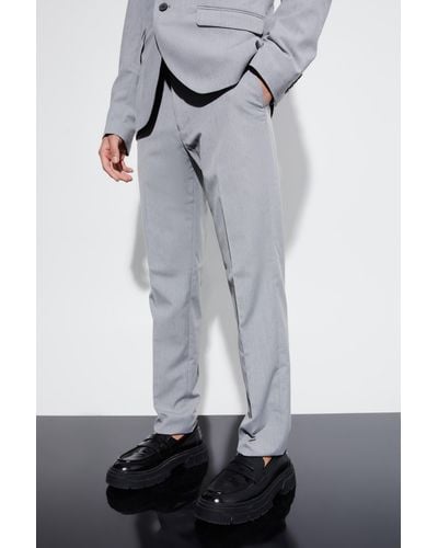 Boohoo Slim Suit Pants - Gray
