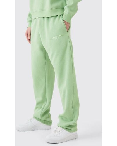 BoohooMAN Relaxed Fit Limited Basic Jogger - Grün